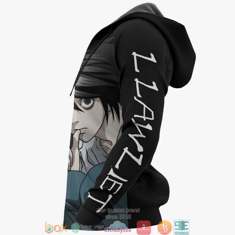 L Lawliet Anime Merch 3D Hoodie L Lawliet Anime Merch 3D Hoodie