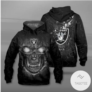 Las Vegas Raiders Lava Skull Hoodie