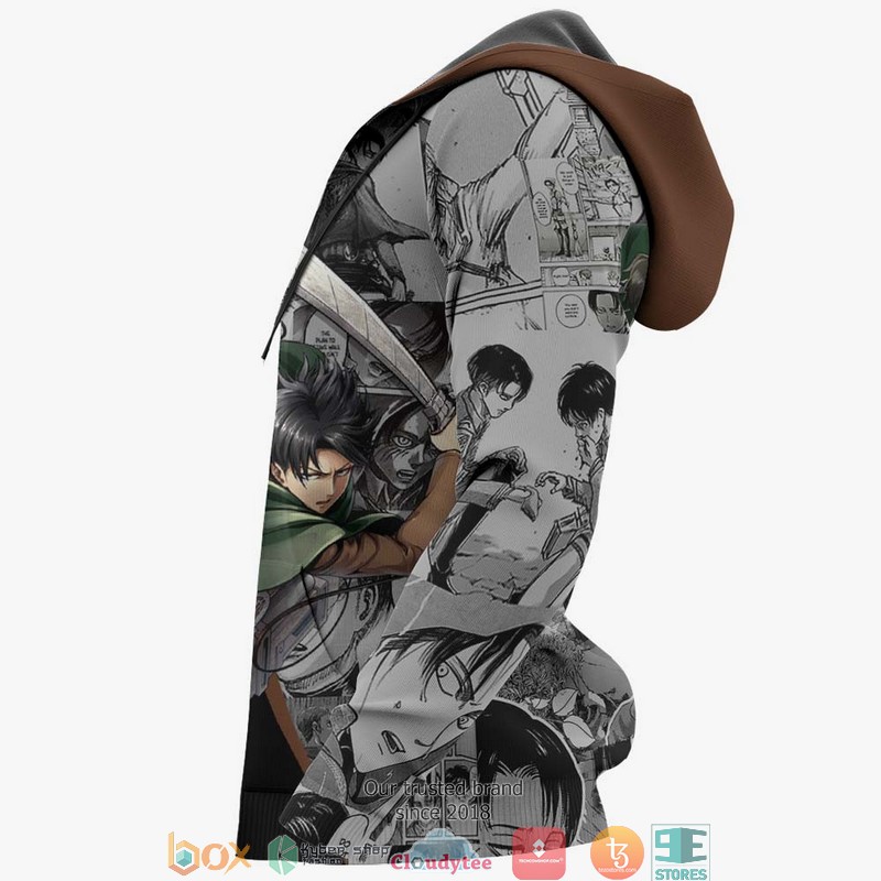 Levi Ackerman Attack On Titan Anime Merch Manga 3D Hoodie Levi Ackerman Attack On Titan Anime Merch Manga 3D Hoodie