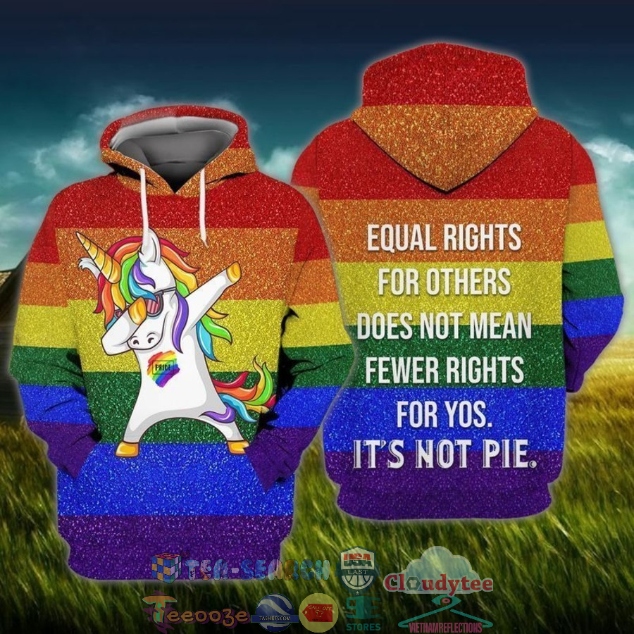 Lgbt Unicorn Dabbing Equal Rights For Others 3D Hoodie Lgbt Unicorn Dabbing Equal Rights For Others 3D Hoodie