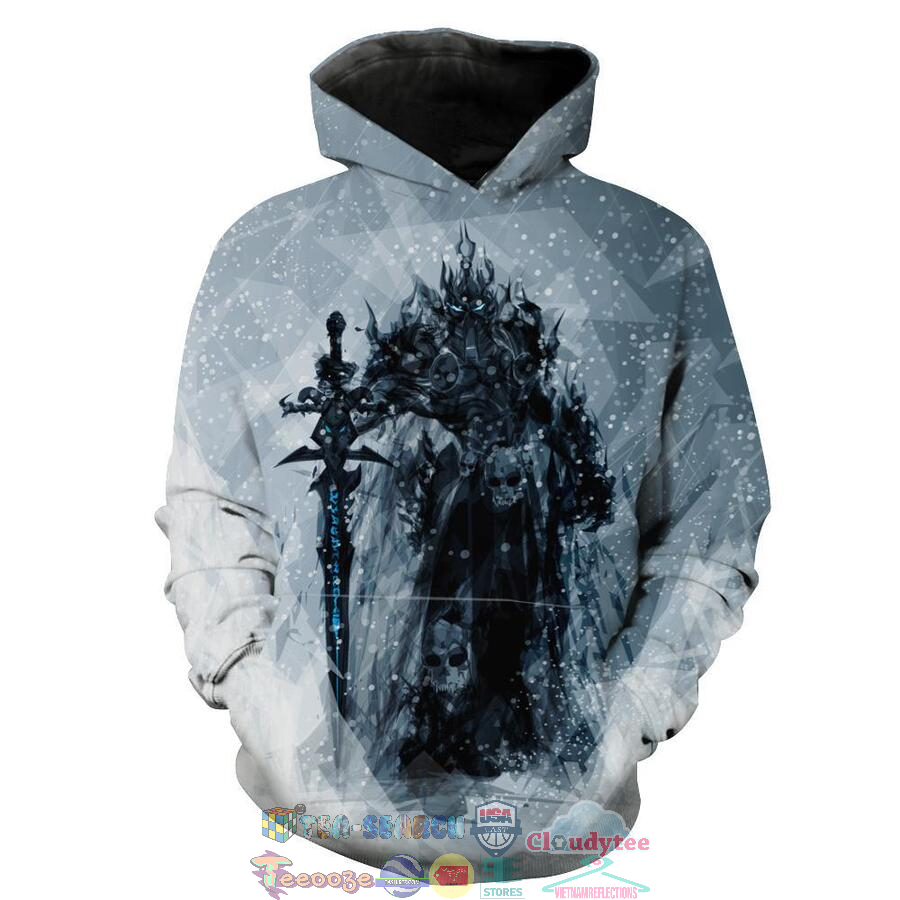 Lich King Arthas Menethil World Of Warcraft Hoodie 3D Lich King Arthas Menethil World Of Warcraft Hoodie 3D