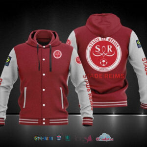 Ligue 1 Stade De Reims Baseball Hoodie Jacket