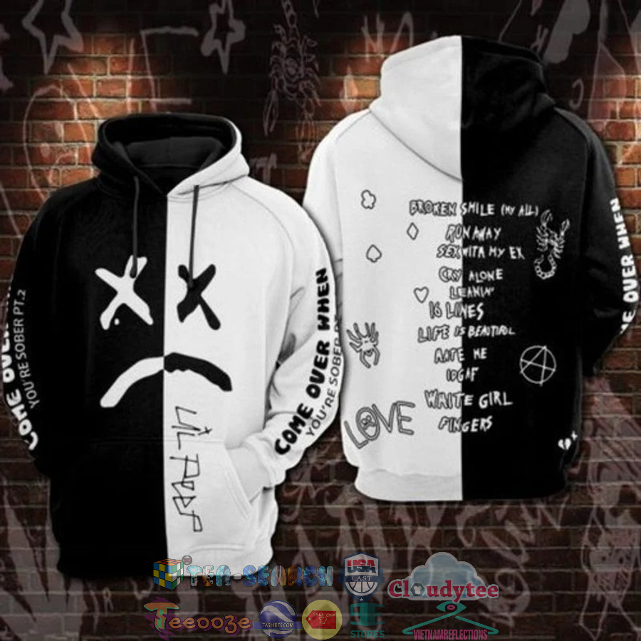 Lil Peep Signature Gothboiclique Band 3D Hoodie Lil Peep Signature Gothboiclique Band 3D Hoodie