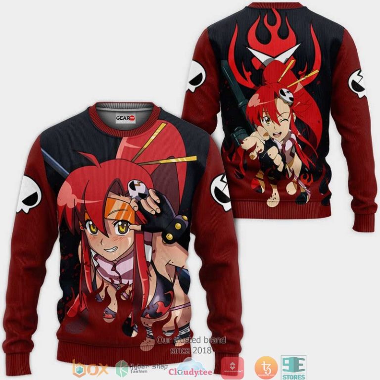 Littner-Yoko-Tengen-Toppa-Gurren-Lagann-Anime-Merch-3D-Hoodie-Bomber-Jacket-2