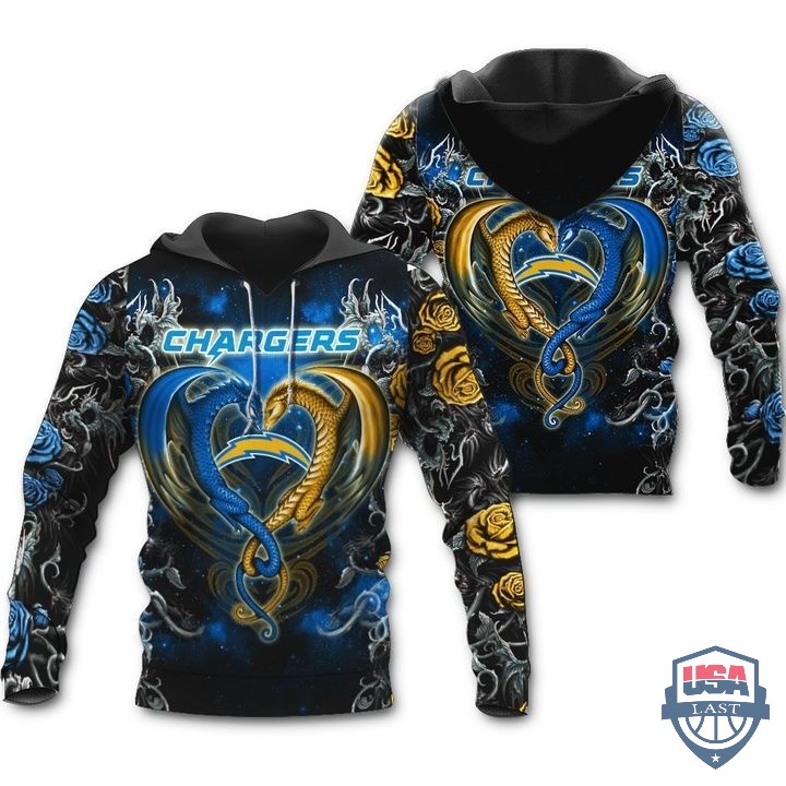 Los-Angeles-Chargers-Dragon-Nfl-3D-Hoodie-T-Shirt-1