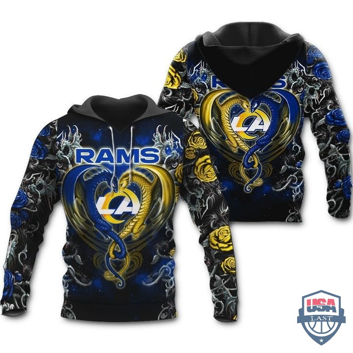 Los-Angeles-Rams-Dragon-Nfl-3D-Hoodie-T-Shirt-1