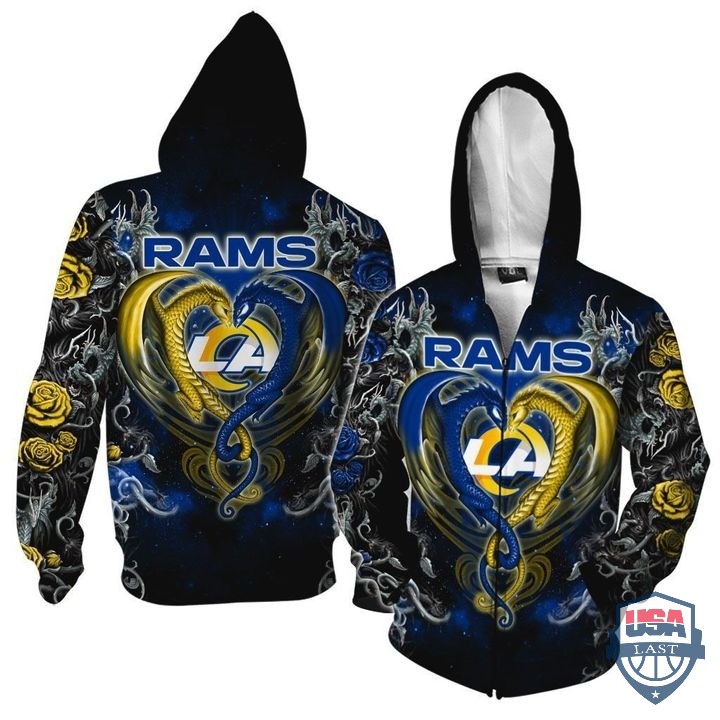 Los-Angeles-Rams-Dragon-Nfl-3D-Hoodie-T-Shirt-2