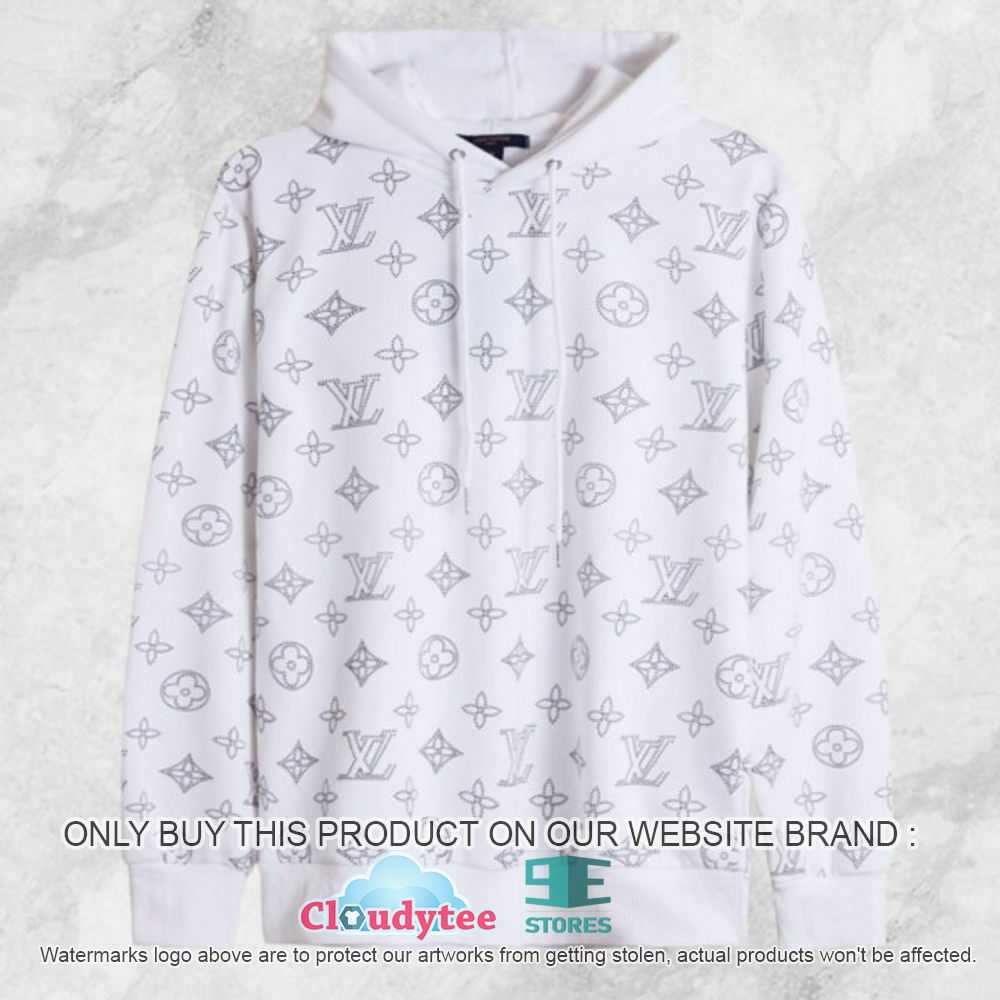 Louis Vuitton White Pattern 3D Hoodie - Heroine