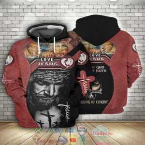 Love Jesus Lion 3D Hoodie