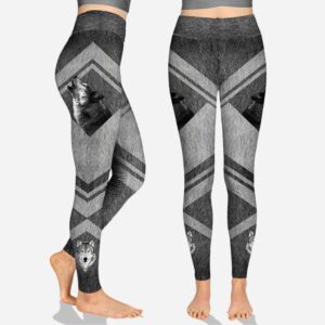 Love Wolves Personalized All Over Printed Hoodie And Leggings