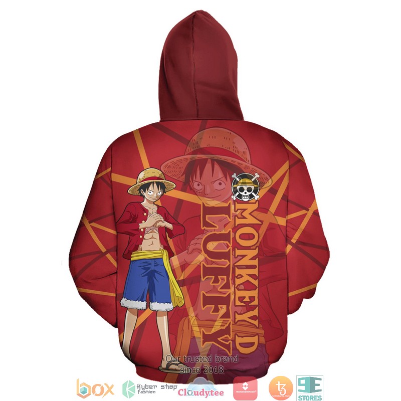 Luffy Cosplay One Piece Anime 3D Over Printed Hoodie Luffy Cosplay One Piece Anime 3D Over Printed Hoodie