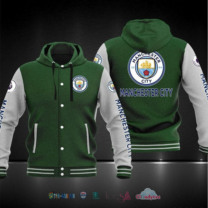 Manchester City F.C Baseball Hoodie Jacket Manchester City F.C Baseball Hoodie Jacket