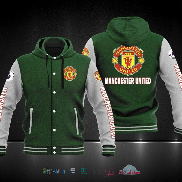 Manchester United Baseball Hoodie Jacket Manchester United Baseball Hoodie Jacket