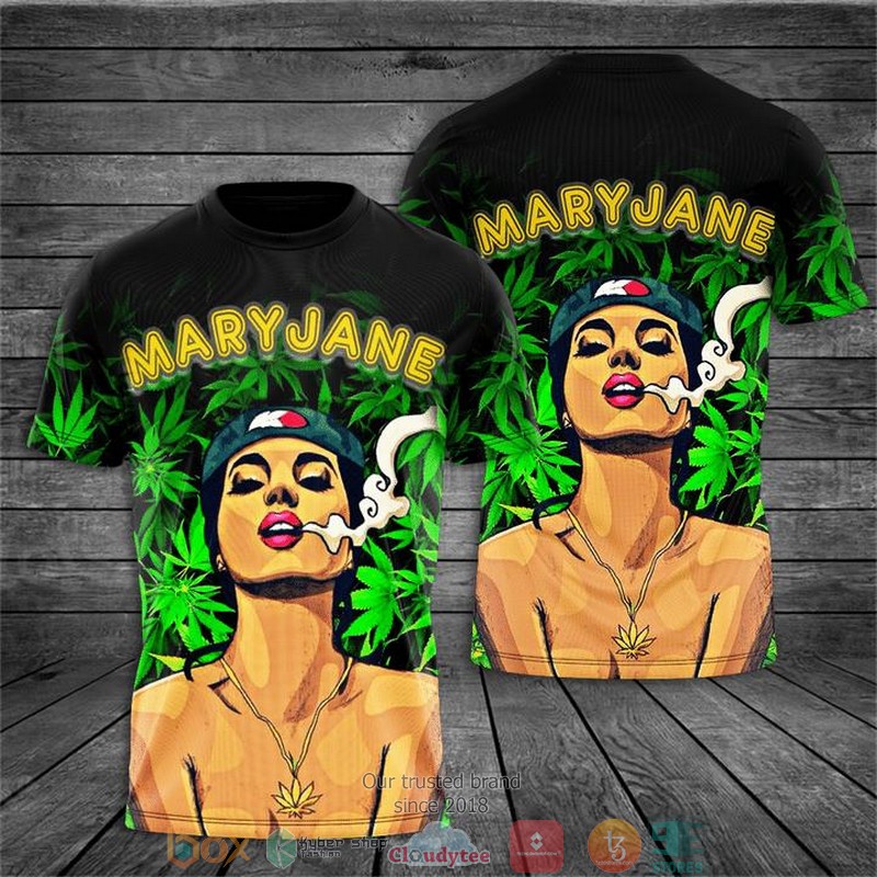 Mary Jane Cannabis 3D Hoodie Mary Jane Cannabis 3D Hoodie