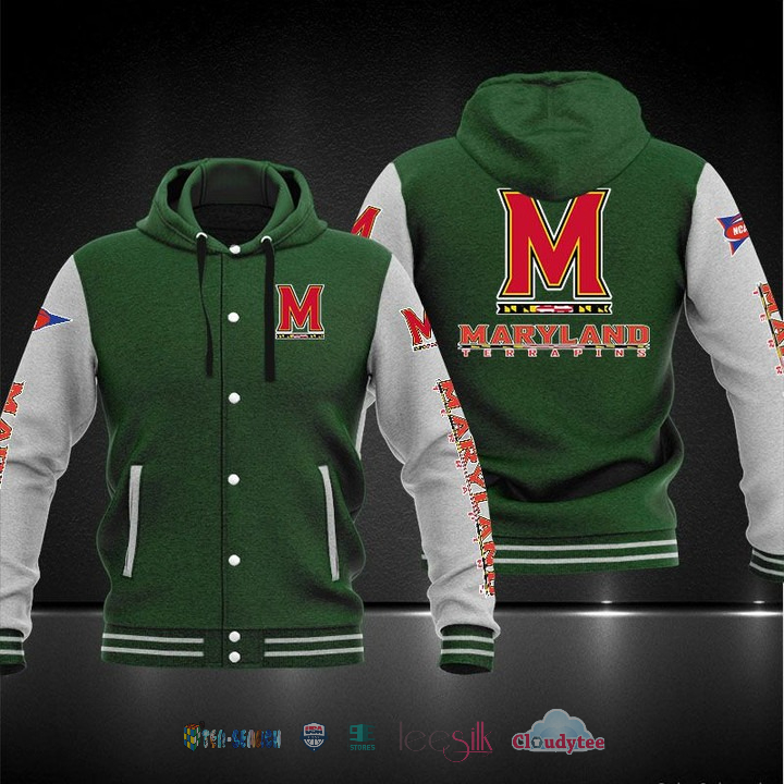 Maryland Terrapins Baseball Hoodie Jacket Maryland Terrapins Baseball Hoodie Jacket