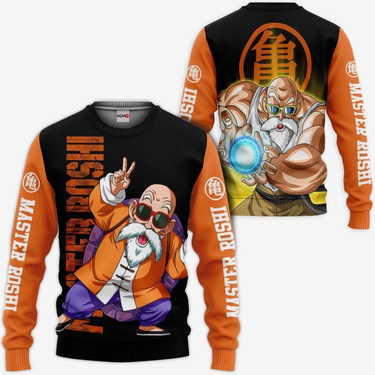 Master-Roshi-Dragon-Ball-Anime-3D-Hoodie-Bomber-Jacket-2