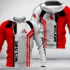 Mclane Red White 3D Hoodie