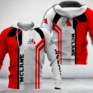 Mclane Red White 3D Hoodie