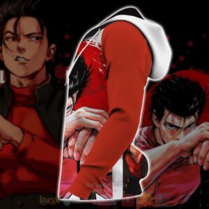 Metal Bat One-Punch Man Anime Costume 3D Zip Hoodie