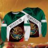 Mexico Coat Of Arms Green White 3D Shirt