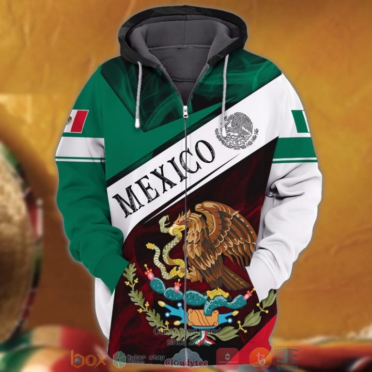 Mexico-Coat-Of-Arms-Green-White-3D-Shirt-Hoodie-3