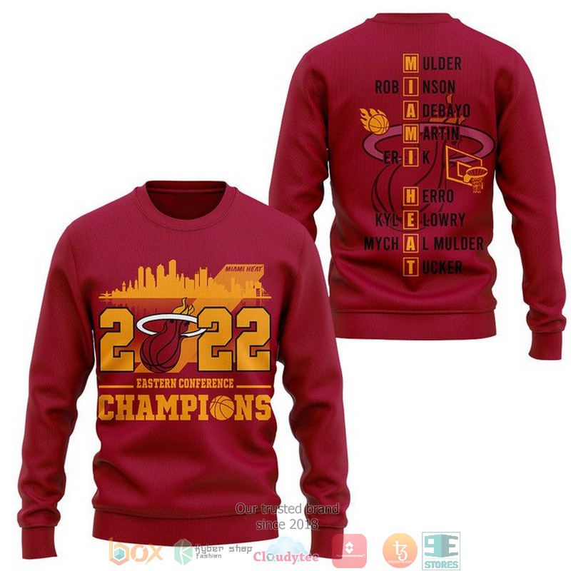 Miami Heat Eastern Conference Champions 2022 3D Shirt Miami Heat Eastern Conference Champions 2022 3D Shirt