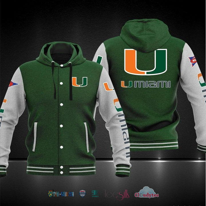 Miami Hurricanes Baseball Hoodie Jacket Miami Hurricanes Baseball Hoodie Jacket