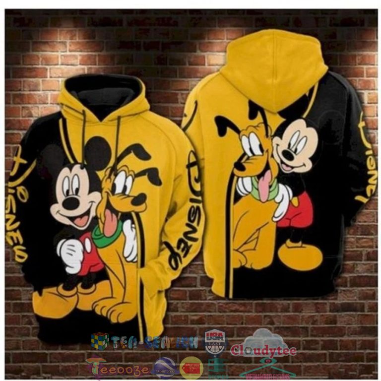 Mickey-Mouse-And-Pluto-Disney-3D-Hoodie-2