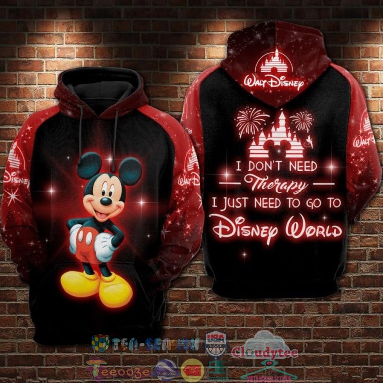 Mickey-Mouse-I-DonT-Need-Therapy-I-Just-Need-To-Go-To-Disney-World-3D-Hoodie-1