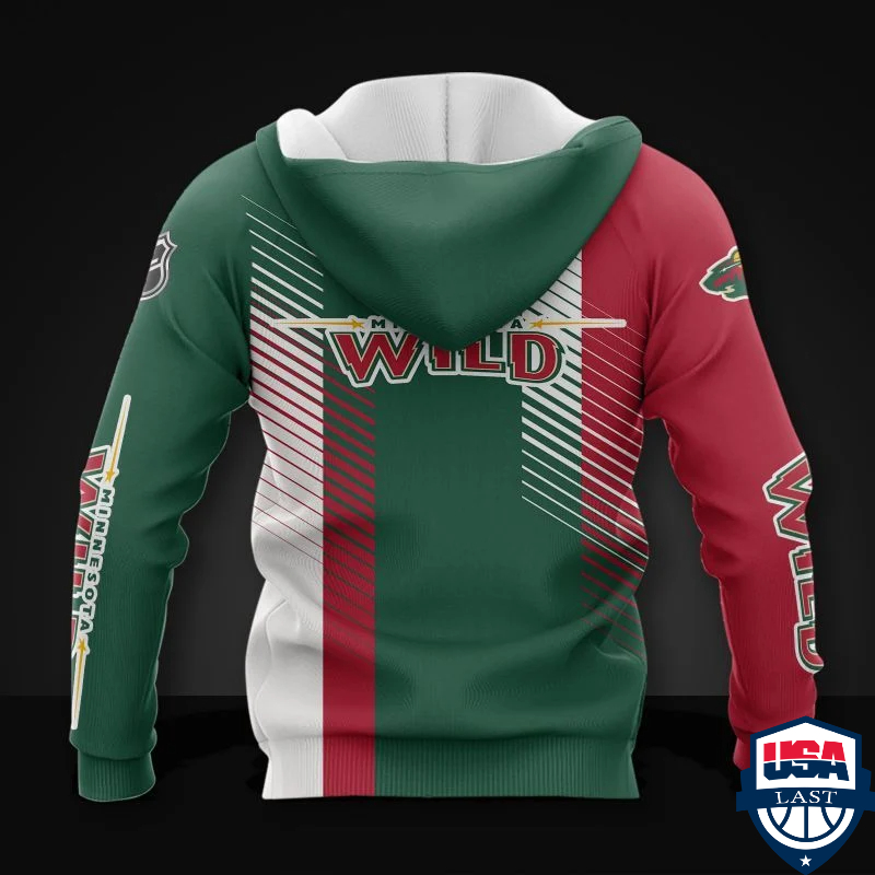 Minnesota Wild Nhl Ver 2 All Over Printed Hoodie Minnesota Wild Nhl Ver 2 All Over Printed Hoodie