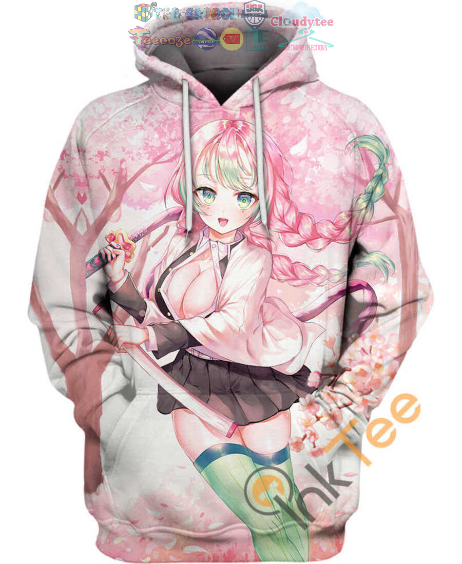 Mitsuri-Kanroji-Demon-Slayer-Hoodie-3D-1