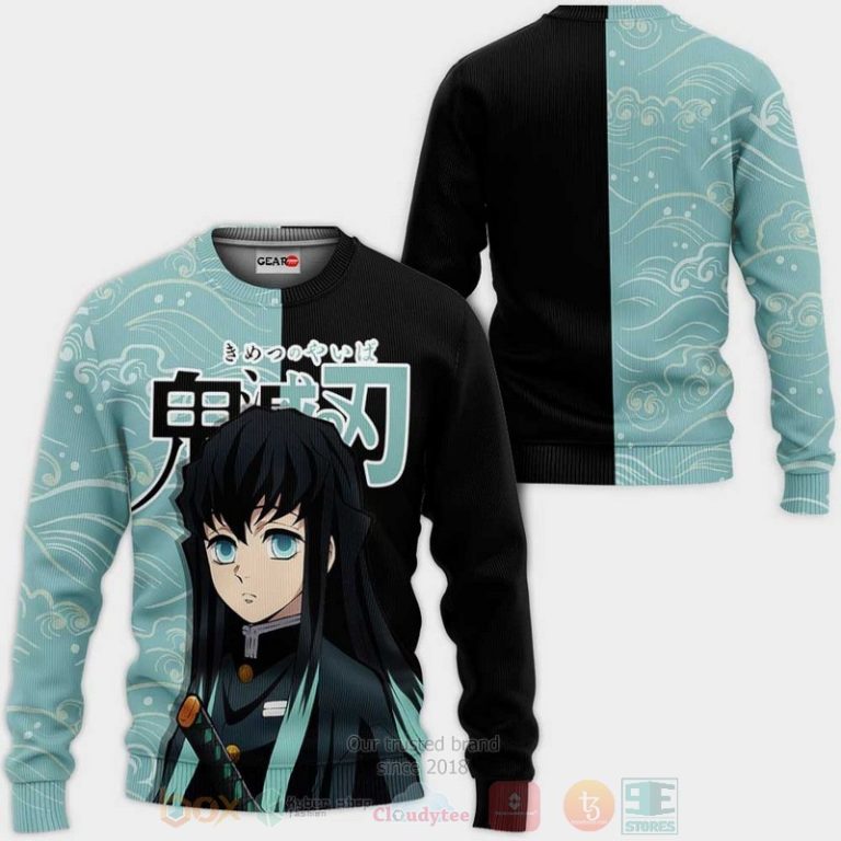 Muichiro-Tokito-Custom-Kimetsu-Anime-Blue-Black-3D-Hoodie-Bomber-Jacket-2