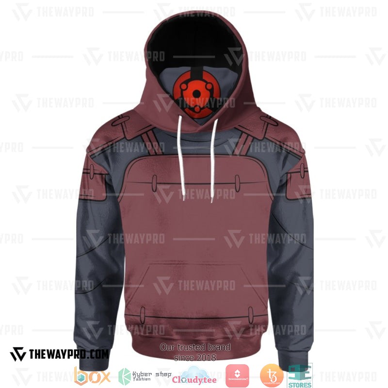 Naruto Shippuden Uchiha Madara Snood Hoodie Naruto Shippuden Uchiha Madara Snood Hoodie