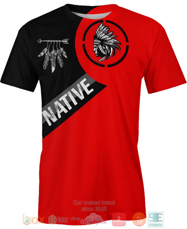 Native-American-Black-Red-3D-Shirt-Hoodie-2