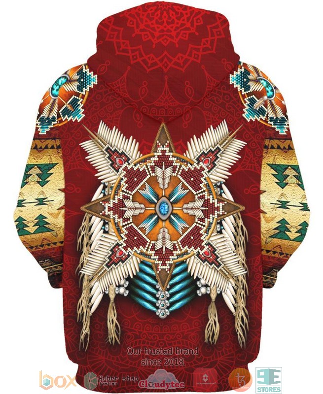 Native American Red 3D Hoodie Native American Red 3D Hoodie