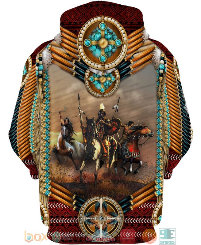 Native-American-Warrior-3D-Hoodie-2