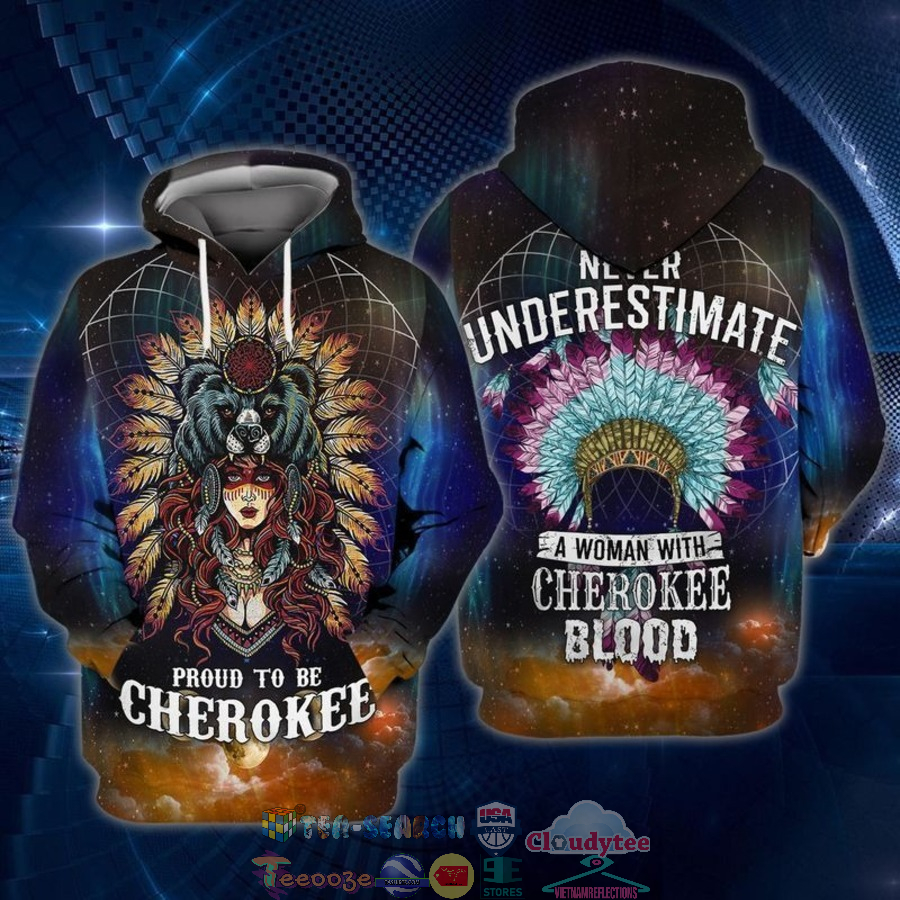 Native Cherokee Proud To Be Cherokee 3D Hoodie Native Cherokee Proud To Be Cherokee 3D Hoodie