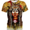 Native Fur Hat 3D Shirt