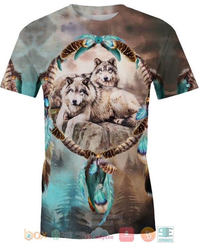 Native-Lovely-Wolf-3D-Shirt-Hoodie-2