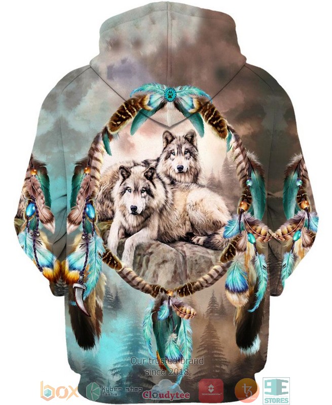 Native-Lovely-Wolf-3D-Shirt-Hoodie-3