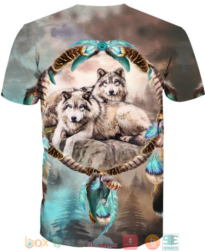 Native Lovely Wolf 3D Shirt Native Lovely Wolf 3D Shirt