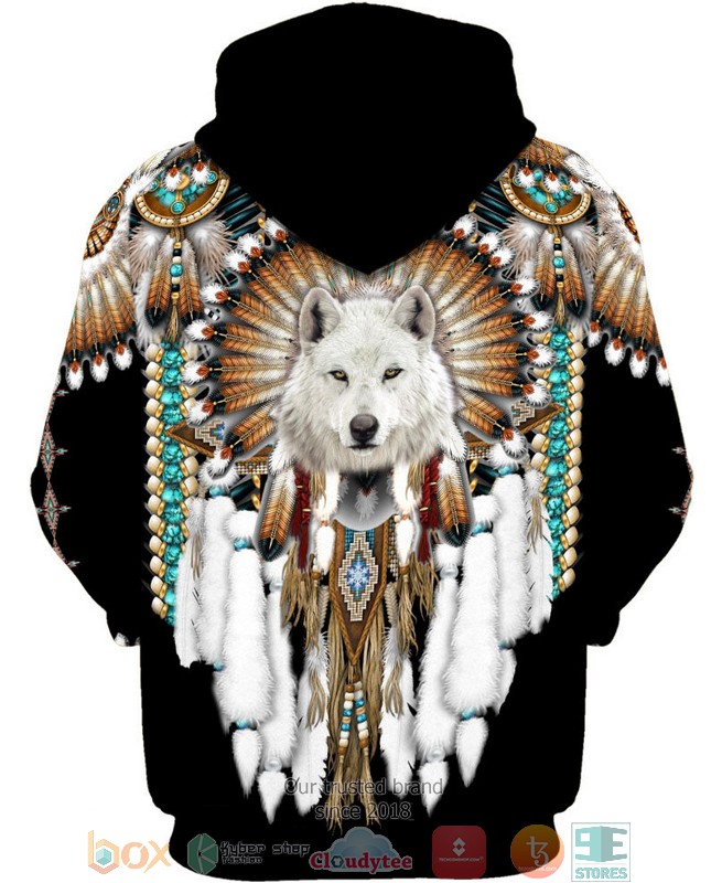 Native-Wolf-3D-Shirt-Hoodie-3