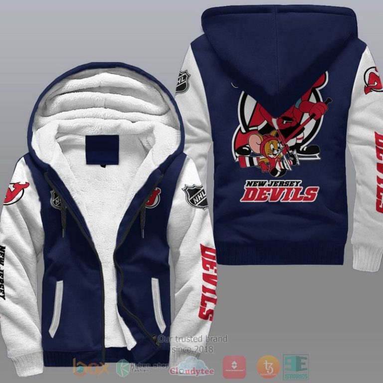 New-Jersey-Devils-Nhl-Tom-And-Jerry-Fleece-Hoodie-3