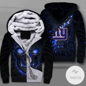 New York Giants Lava Skull Zipper Fleece Hoodie