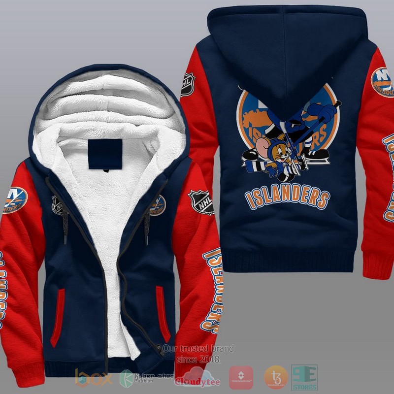 New York Islanders Nhl Tom And Jerry Fleece Hoodie New York Islanders Nhl Tom And Jerry Fleece Hoodie