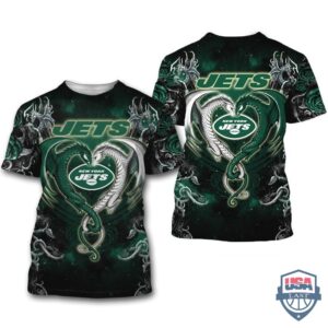 New York Jets Dragon Nfl 3D Hoodie T-Shirt
