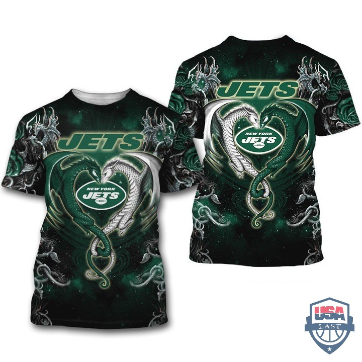 New York Jets Dragon Nfl 3D Hoodie T-Shirt New York Jets Dragon Nfl 3D Hoodie T-Shirt