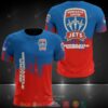 Newcastle Jets Blue Red 3D Shirt
