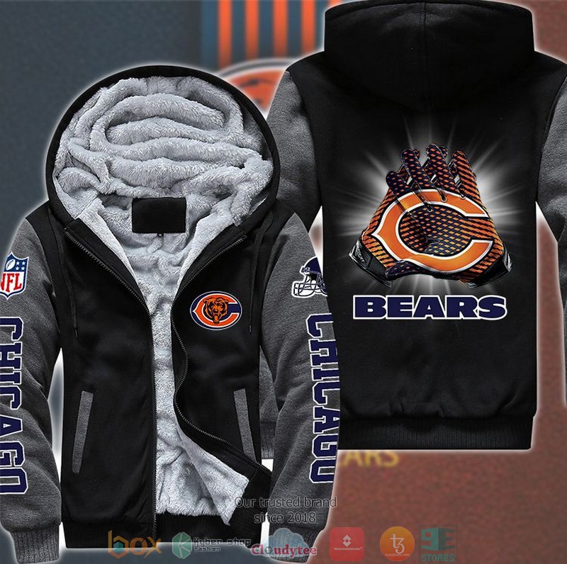 Nfl-Chicago-Bears-Hand-Gloves-3D-Fleece-Hoodie-Jacket-2