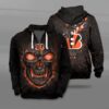 Nfl Cincinnati Bengals Fire Skull Lava 3D Shirt
